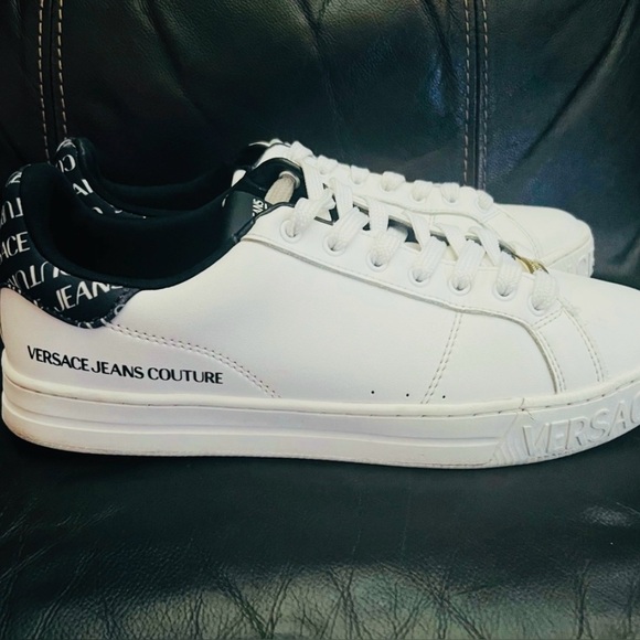 Versace Jeans Couture White and Black Sneakers - Picture 1 of 11